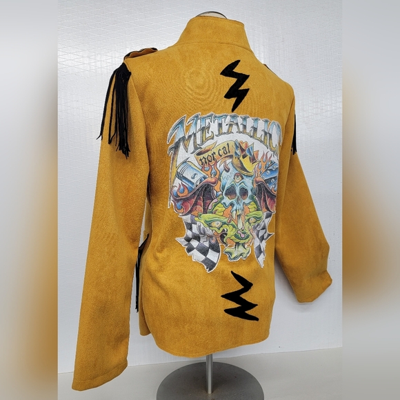 Metallica Military Jacket Upcycle Retro Band Merc - Picture 5 of 13